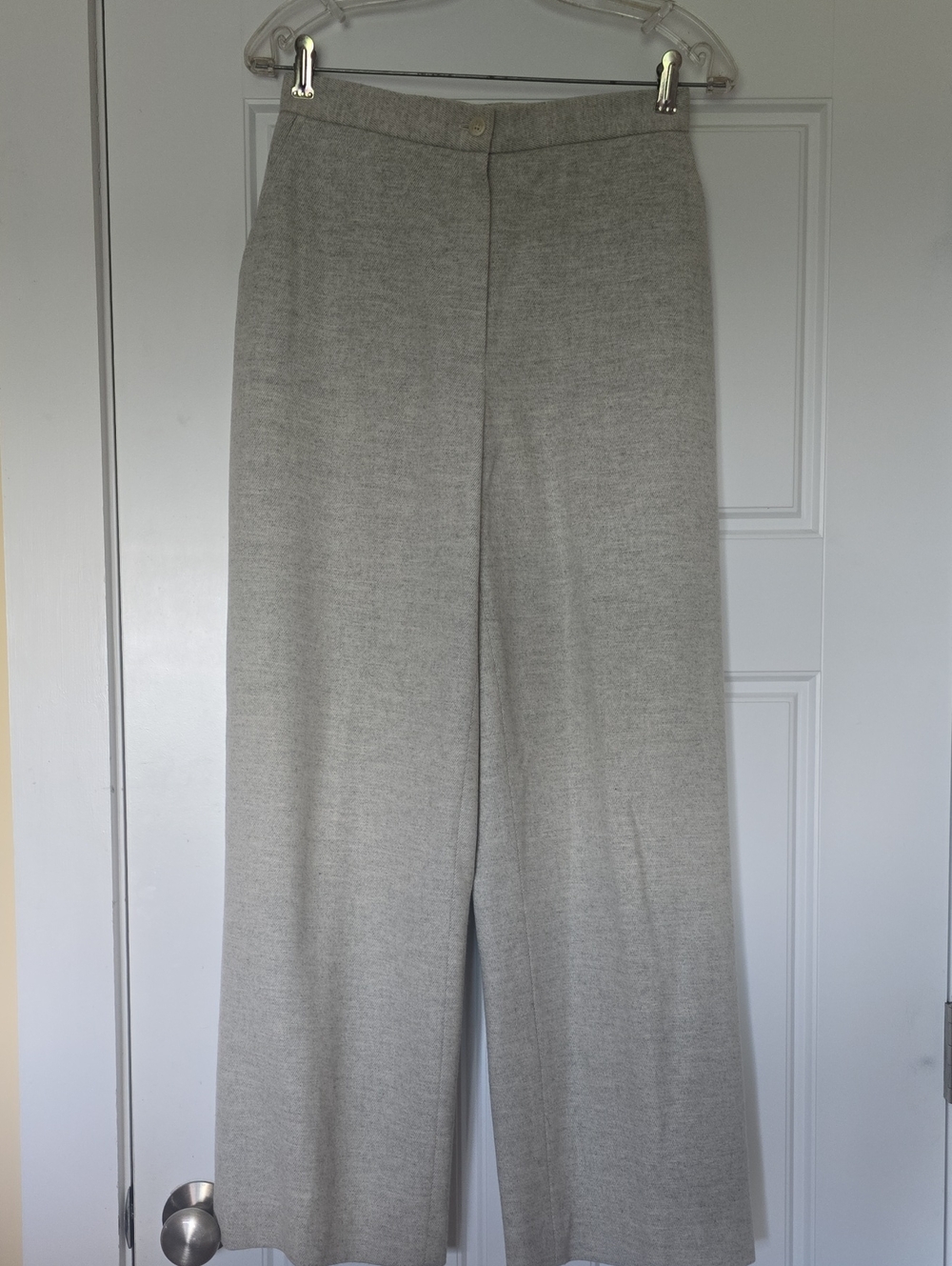 Ralph Lauren Women's Wide-Leg Dress Pants in Light Gray